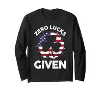 Saint Patrick's Day Irish Clover Shamrock Zero Lucks Given Long Sleeve T-Shirt