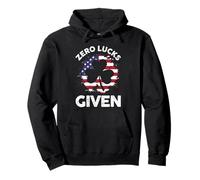 Saint Patrick's Day Irish Clover Shamrock Zero Lucks Given Pullover Hoodie