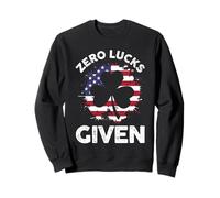 Saint Patrick's Day Irish Clover Shamrock Zero Lucks Given Sweatshirt