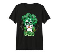 Saint Patrick's Day Paddy La Calavera Dia De Los Muertos Premium T-Shirt