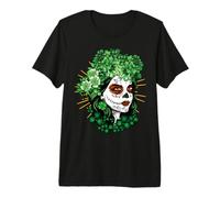 Saint Patrick's Day Paddy La Catrina Dia De Los Muertos Premium T-Shirt