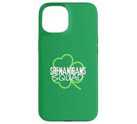 Saint Patricks Day Shenanigans Squad Shamrock St Pattys Day Case for iPhone 15