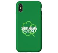 Saint Patricks Day Shenanigans Squad Shamrock St Pattys Day Case for iPhone X/XS