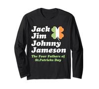 Saint Patricks Day Shirts | Jack Jim Johnny Jameson Fathers Long Sleeve T-Shirt