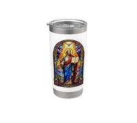 Saint Paul Apostle Gothic Cathedral Mosaic Sacred Icon Art Stainless Steel Insulated Tumbler