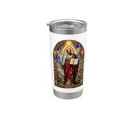 Saint Paul Apostle Sword Gothic Cathedral Mosaic Art Icon Stainless Steel Insulated Tumbler