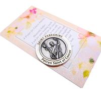Saint Peregrine Cancer Healing Saint Set with Prayer Token and Holy Card