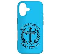 Saint Peregrine Pray For Us Catholic Cross Religious Case for iPhone 17