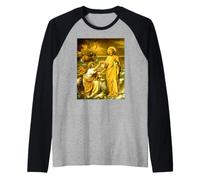 Saint Peter Walking on Water Painting Claudius Lavergne 1878 Raglan Baseball Tee