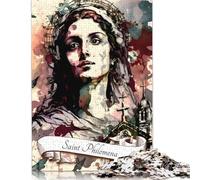 Saint Philomena Christian 1000 Piece Wooden Jigsaw Puzzles for Adults & Children Stress Reliever 1000pcs (75x50cm)