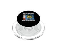 Saint Pierre and Miquelon Flag Vintage - Saint Pierrais Flag PopSockets PopGrip for MagSafe