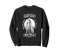 Saint Roch Patron of Dogs Icon Art for Catholic Faith Sweatshirt