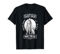 Saint Roch Patron of Dogs Icon Art for Catholic Faith T-Shirt