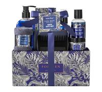 Saint Roy Birthday Gifts Spa Kit for Men Bath Gift Set with Classic Perfume and Shower Gift Basket for Men Personal Care Shaving Kit R Baskets