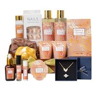 Saint Roy Luxury Gifts For Women: 16 Piece Coconut Vanilla Spa Kit Includes Day Face Cream, Night Cream And Makeup Organizer Case Perfect Christmas Gift