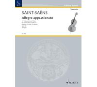 Saint-Saens: Allegro Appassionato in B Minor Op.43 for Cello & Piano (Schott Edition) CB186