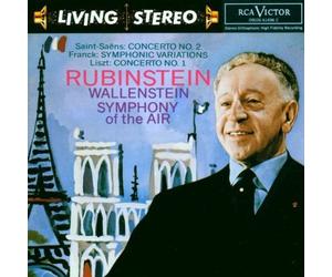 Saint-Saens: Concerto No. 2; Franck: Symphonic Variations; Liszt: Concerto No. 1 by Artur Rubinstein