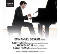 Saint-Saens, Goss, Franck: Piano Concertos by Emmanuel Despax, Orpheus Sinfonia (2013) Audio CD