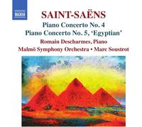 Saint-Saens Piano Concertos Nos. 4 5 [Romain Descharmes Malm Symphony Orchestra