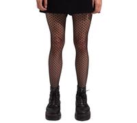 saint sass® Women's Aurora Fishnet Tights Geometric Pattern Black S/M, L/XL Made in Italy Pack of 1, black, S-M