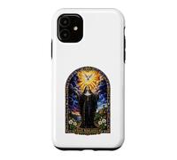 Saint Scholastica Dove Catholic Gothic Cathedral Art Icon Case for iPhone 11