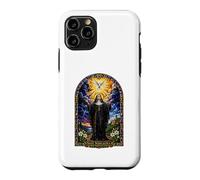Saint Scholastica Dove Catholic Gothic Cathedral Art Icon Case for iPhone 11 Pro