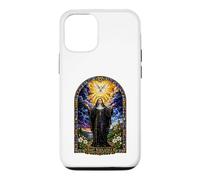 Saint Scholastica Dove Catholic Gothic Cathedral Art Icon Case for iPhone 12/12 Pro