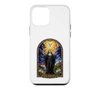 Saint Scholastica Dove Catholic Gothic Cathedral Art Icon Case for iPhone 12 mini