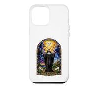 Saint Scholastica Dove Catholic Gothic Cathedral Art Icon Case for iPhone 12 Pro Max