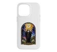 Saint Scholastica Dove Catholic Gothic Cathedral Art Icon Case for iPhone 14 Pro Max