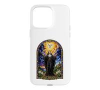 Saint Scholastica Dove Catholic Gothic Cathedral Art Icon Case for iPhone 15 Pro Max