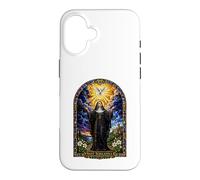 Saint Scholastica Dove Catholic Gothic Cathedral Art Icon Case for iPhone 16