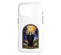 Saint Scholastica Dove Catholic Gothic Cathedral Art Icon Case for iPhone 16 Pro