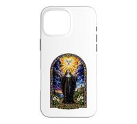 Saint Scholastica Dove Catholic Gothic Cathedral Art Icon Case for iPhone 16 Pro Max