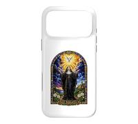 Saint Scholastica Dove Catholic Gothic Cathedral Art Icon Case for iPhone 17 Pro Max