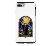 Saint Scholastica Dove Catholic Gothic Cathedral Art Icon Case for iPhone 7 Plus/8 Plus