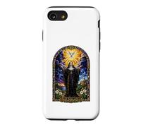 Saint Scholastica Dove Catholic Gothic Cathedral Art Icon Case for iPhone SE (2020) / 7/8