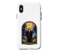 Saint Scholastica Dove Catholic Gothic Cathedral Art Icon Case for iPhone X/XS