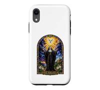 Saint Scholastica Dove Catholic Gothic Cathedral Art Icon Case for iPhone XR