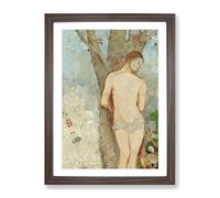 Saint Sebastian By Odilon Redon Classic Painting Framed Print | A3 Walnut Framed Wall Art | Ready to Hang | Classic Historical Picture | Living Room Bedroom Lounge Office