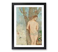 Saint Sebastian by Odilon Redon Framed Print | A2 Black Framed Wall Art | Ready to Hang | Modern Nature Picture | Living Room Bedroom Lounge Office