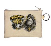 Saint Seraphim Rose Inspirational Quote Key Chain Coin Purse Beige