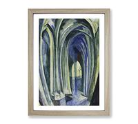 Saint Severin Vol.1 By Robert Delaunay Classic Painting Framed Print | A3 Oak Framed Wall Art | Ready to Hang | Classic Historical Picture | Living Room Bedroom Lounge Office