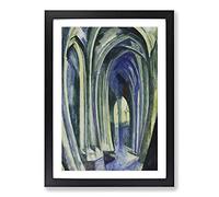 Saint Severin Vol.1 by Robert Delaunay Framed Print | A2 Black Framed Wall Art | Ready to Hang | Modern Nature Picture | Living Room Bedroom Lounge Office