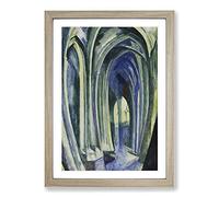 Saint Severin Vol.1 by Robert Delaunay Framed Print | A2 Oak Framed Wall Art | Ready to Hang | Modern Nature Picture | Living Room Bedroom Lounge Office
