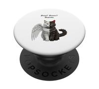 Saint? Sinner? Depends. Satanic Cat Kitten Atheist PopSockets Adhesive PopGrip