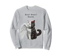 Saint? Sinner? Depends. Satanic Cat Kitten Atheist Sweatshirt