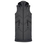 Saint & Sinner Women's Hooded Longline Quilted Padded Puffer Gilet