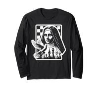 Saint Teresa of Avila Catholic Patron Saint Chess Pieces Long Sleeve T-Shirt