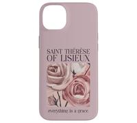 Saint Thérèse of Lisieux Catholic Everything Is a Grace Case for iPhone 14 Plus